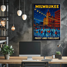 Milwaukee Frost And Firelight Poster