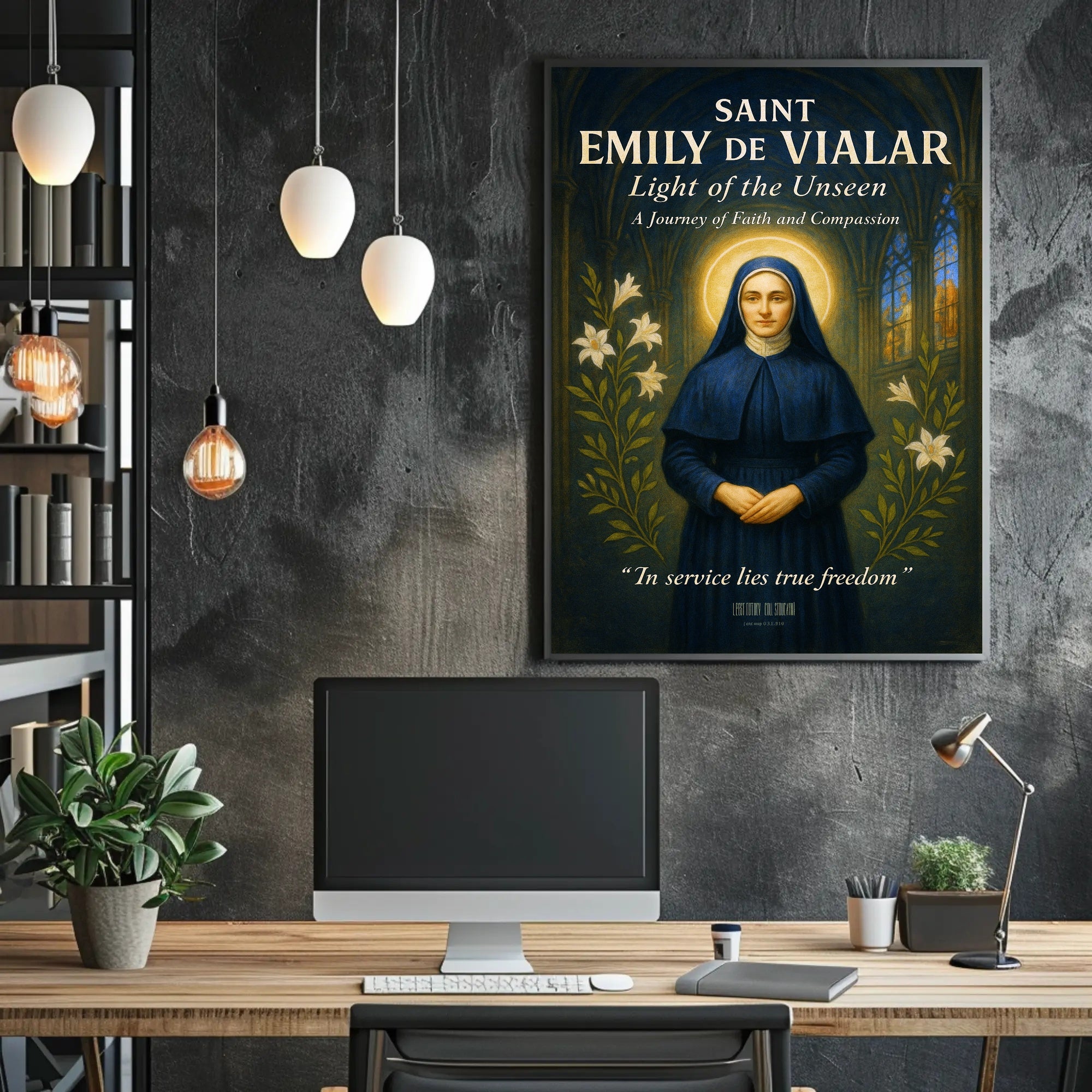 Saint Emily de Vialar Light of the Unseen Poster PosterGoat