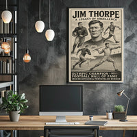 Jim Thorpe Legendary Athlete Poster