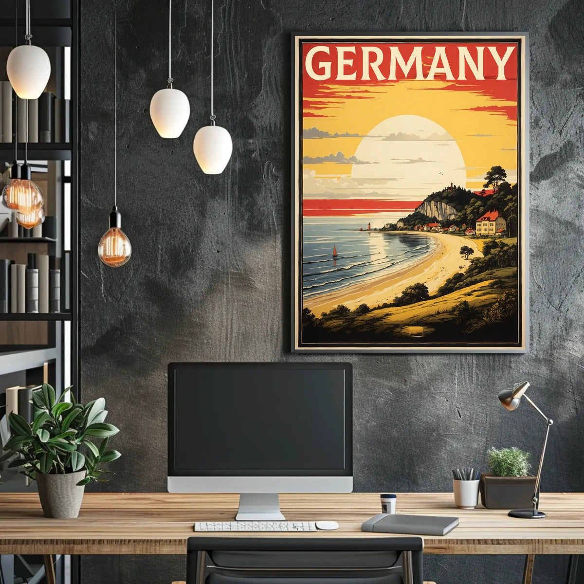 Germany Coastal Landscape Poster