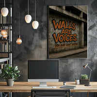 Urban Graffiti Art with Bold Message Poster
