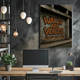 Urban Graffiti Art with Bold Message Poster
