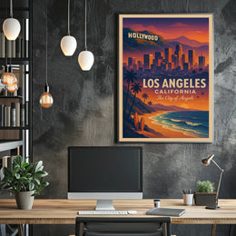 Los Angeles The City of Angels Poster