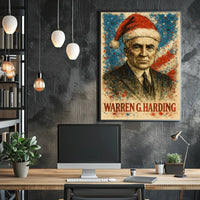 Warren G. Harding 29th President of the United States Christmas SeriesPoster