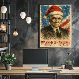 Warren G. Harding 29th President of the United States Christmas SeriesPoster