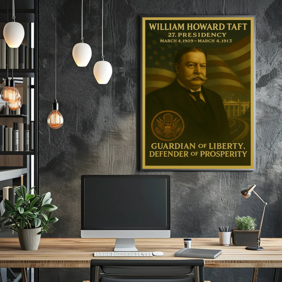 William Howard Taft Patriotic Historical Poster