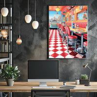 Nostalgic Diner Vibes Poster