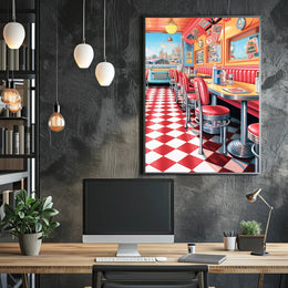 Nostalgic Diner Vibes Poster