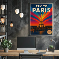 Fly To Paris Poster