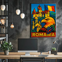 Romania A Vibrant Tribute Poster