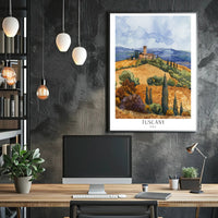 Tuscany Landscape Poster PosterGoat
