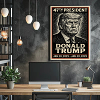Donald Trump 47th President Poster
