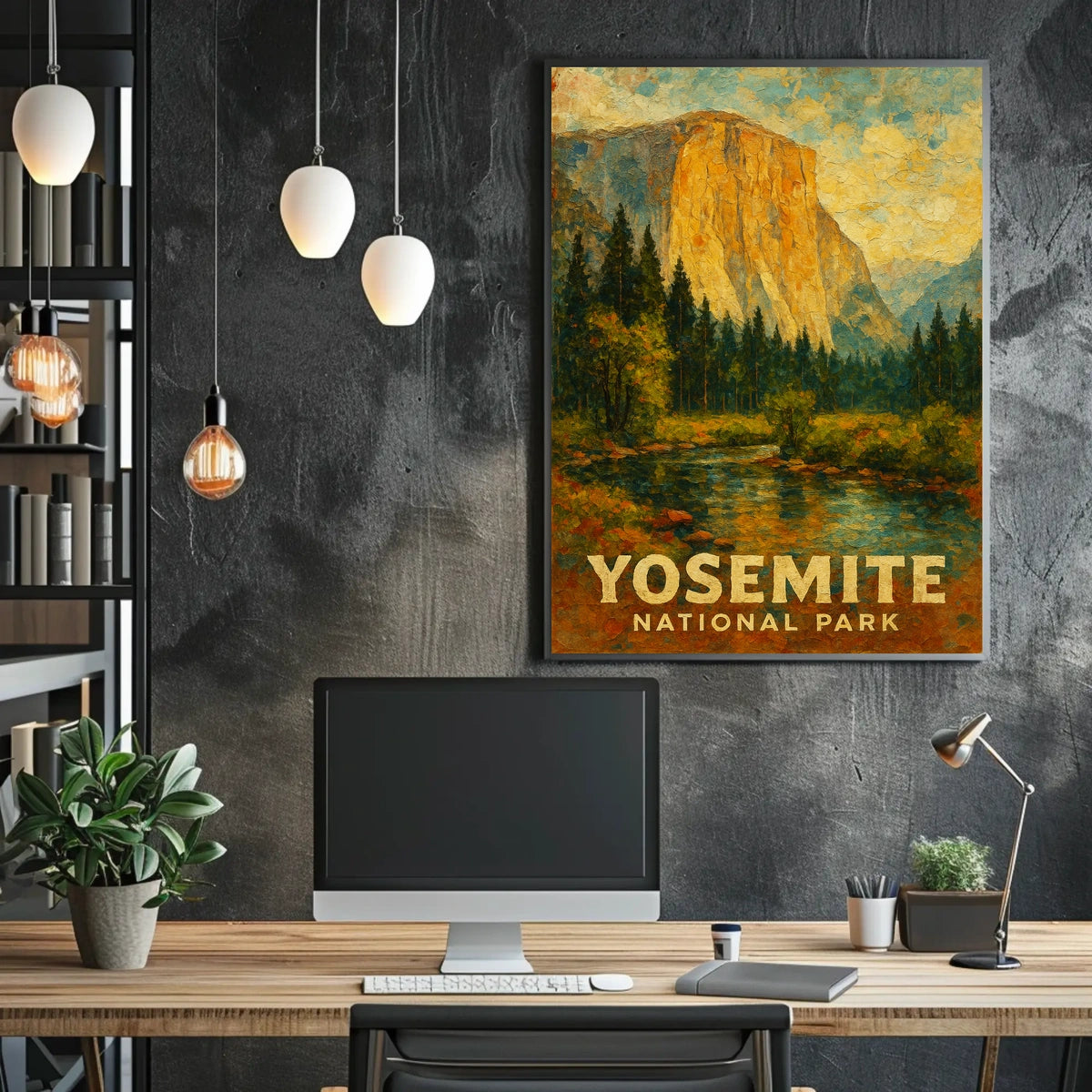 Yosemite Scenic Nature Lover Vintage Poster