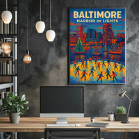 Baltimore Harbor of Lights Poster