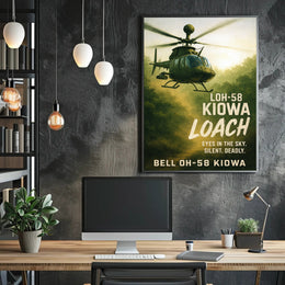Bell OH-58 Kiowa Eyes in the Sky Poster PosterGoat