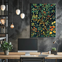 Vibrant Botanical Garden Wall Art Print