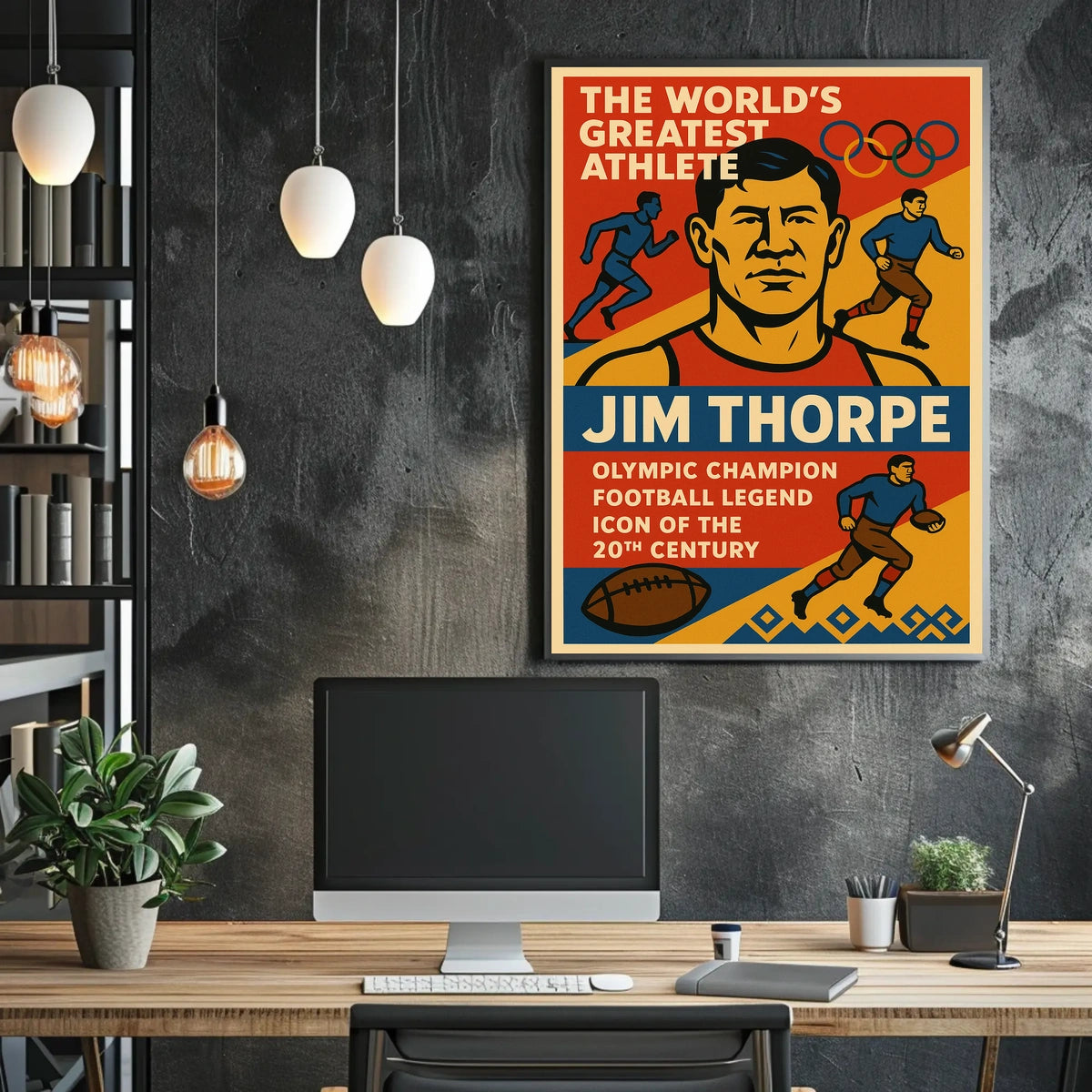 The Worlds Greatest Athlete Jim Thorpe Poster