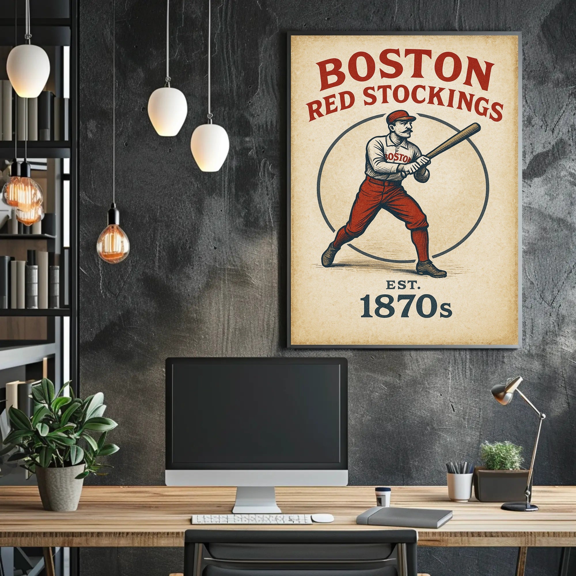 Boston Red Stockings  Est. 1870s Poster PosterGoat