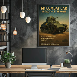 M1 Combat Car Legacy Of Strength Poster