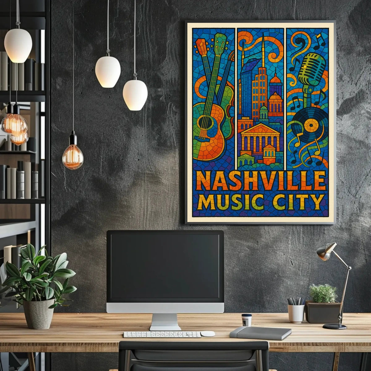 Nashville Music City Poster