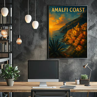 Amalfi Coast Serene Sunset Poster