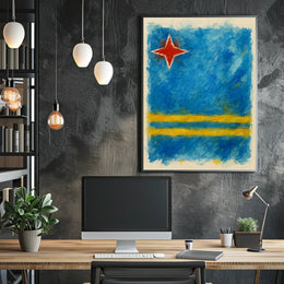 Abstract Flag Design Abstract Poster