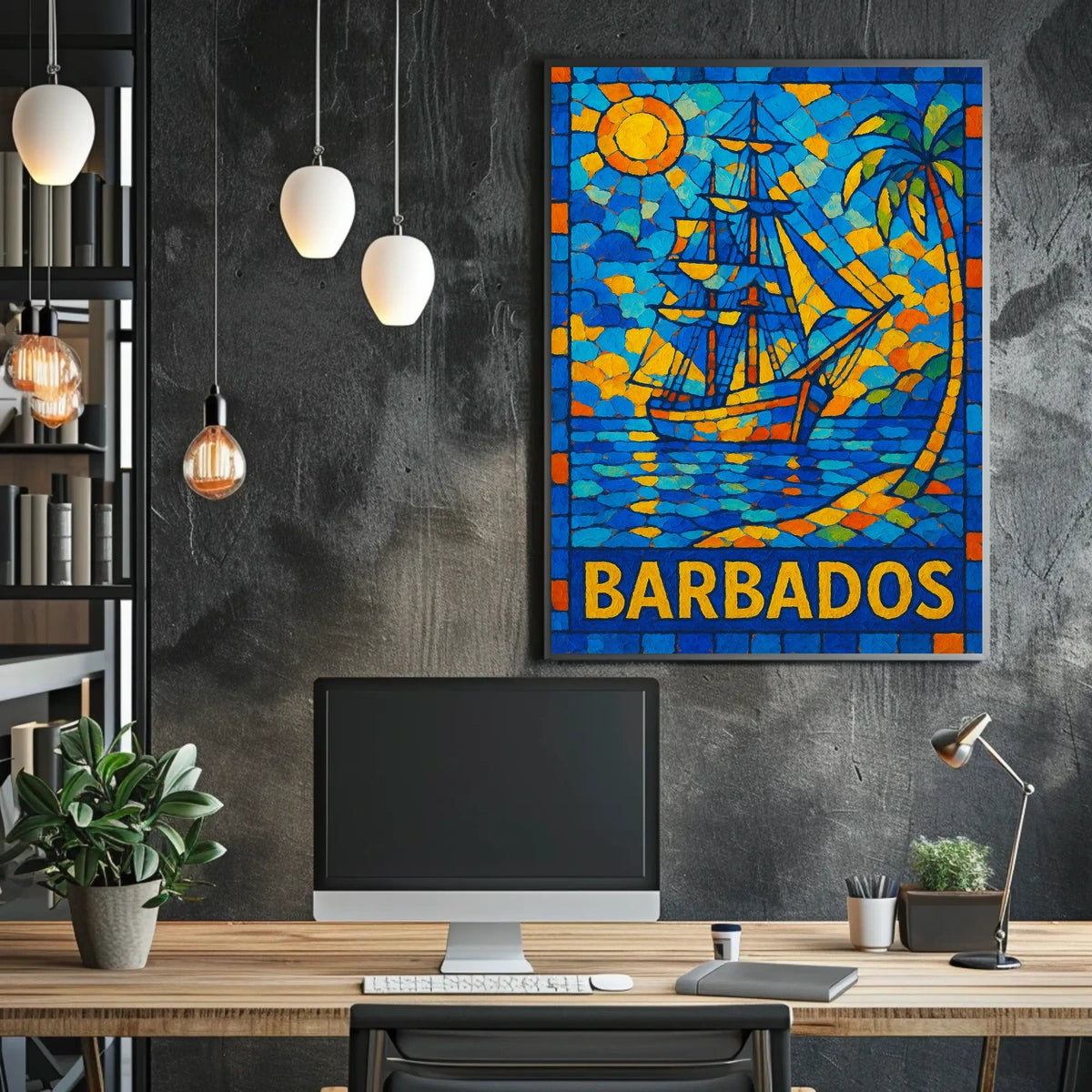 Vibrant Barbados Poster