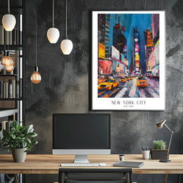 Energetic New York City Vibes: Urban or Cityscape Poster PosterGoat