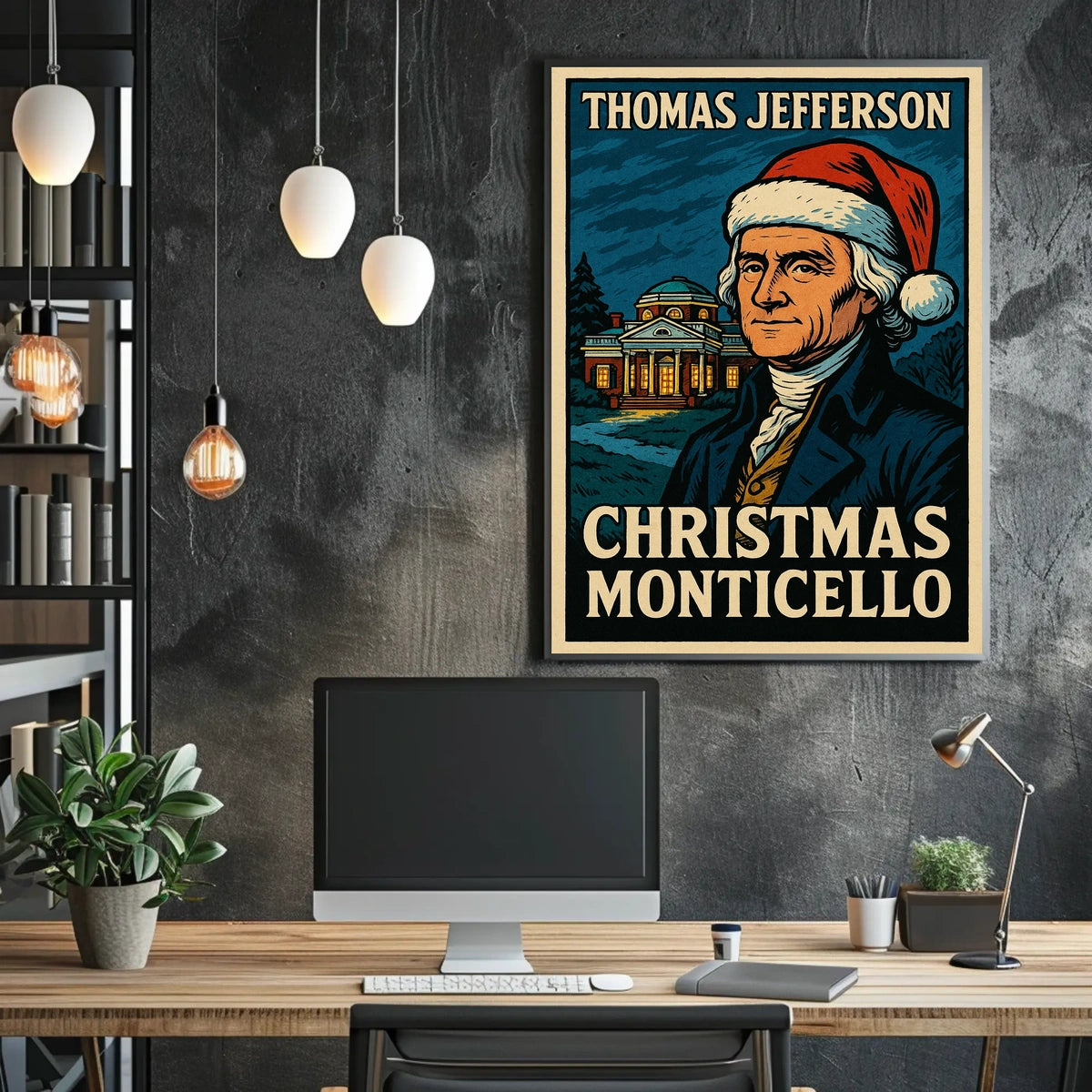 Thomas Jefferson Christmas At Poster