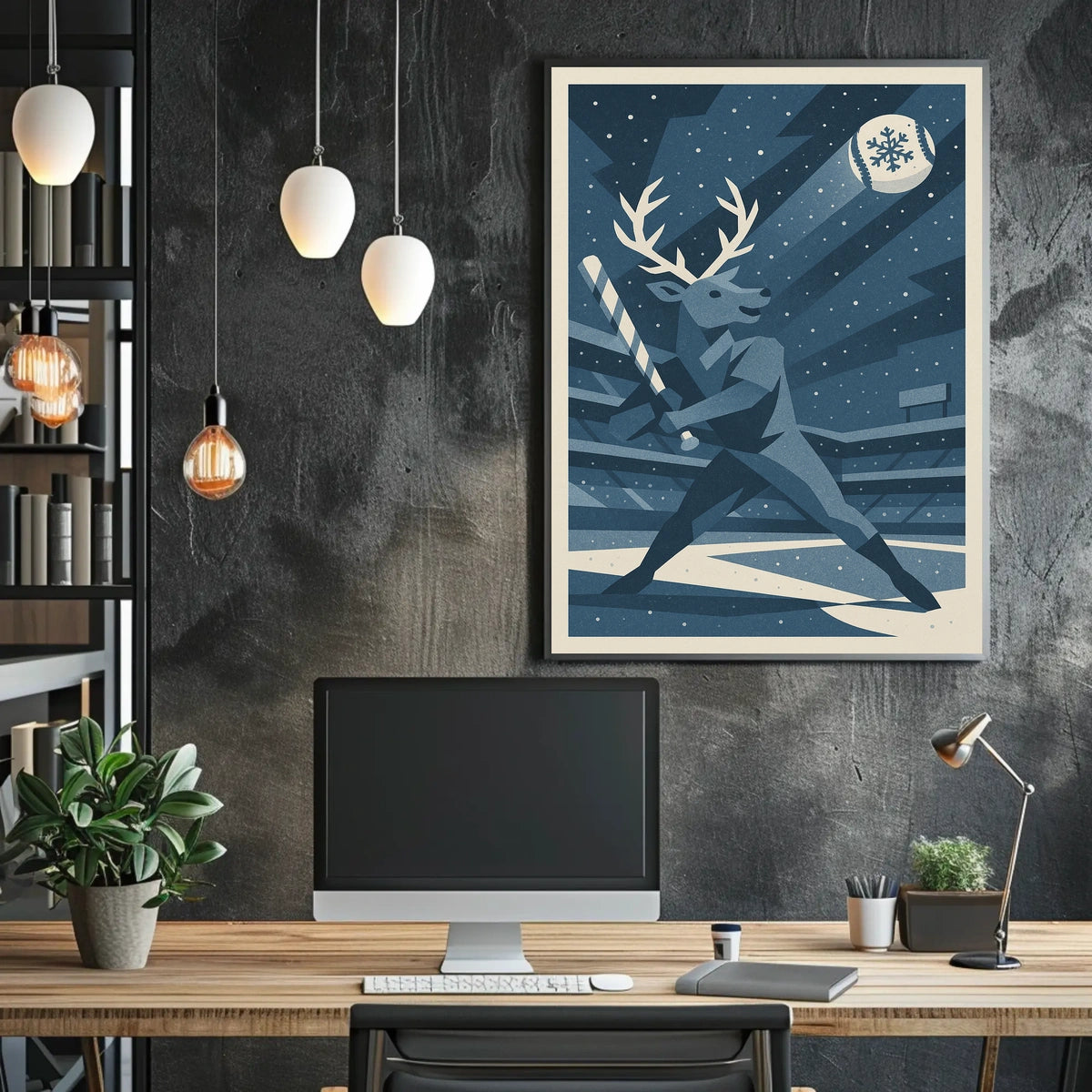 Winter Baseball Fantasy Poster