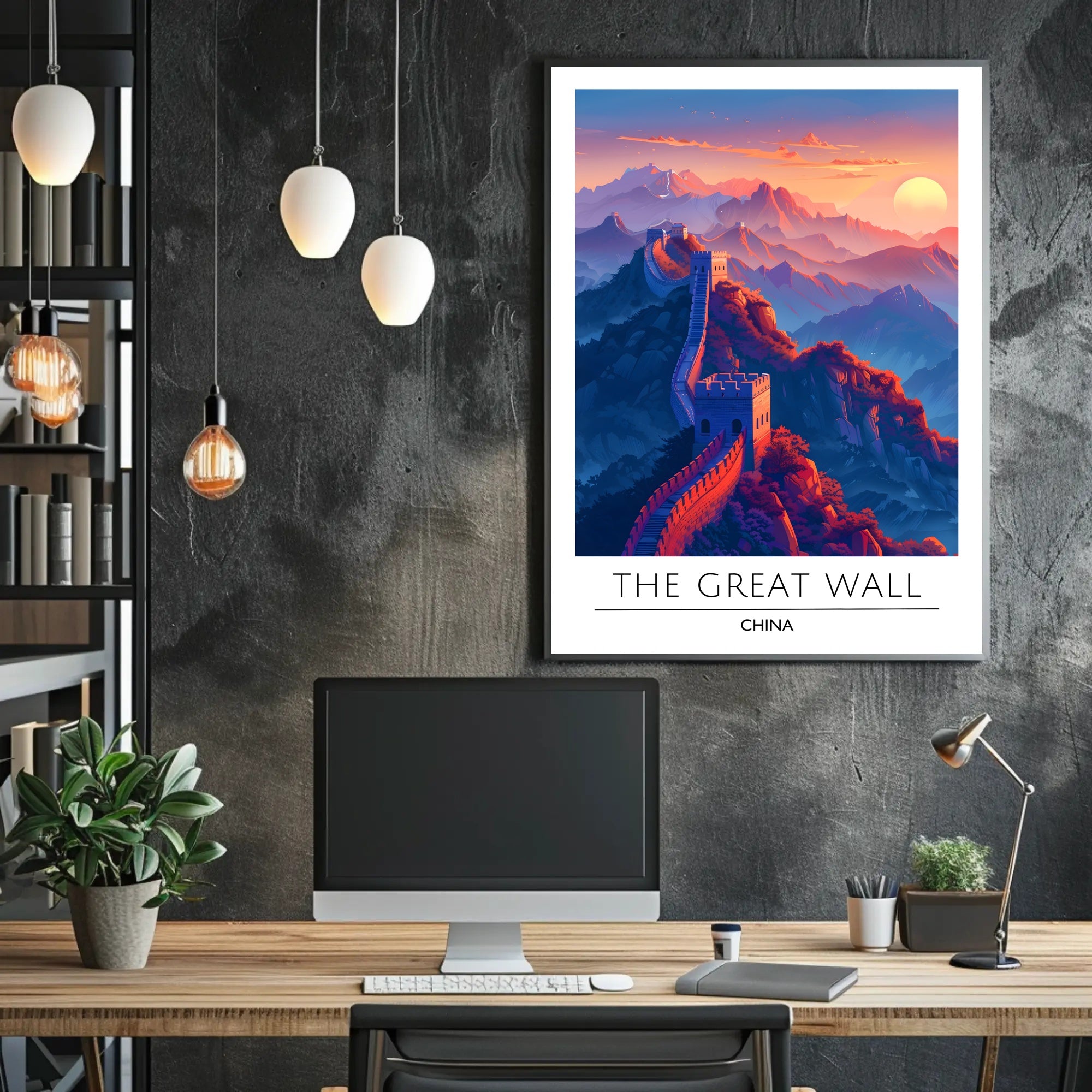 Great Wall of China Majesty Travel Poster
