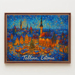 Tallinn, Estonia Winter Wonderland Poster