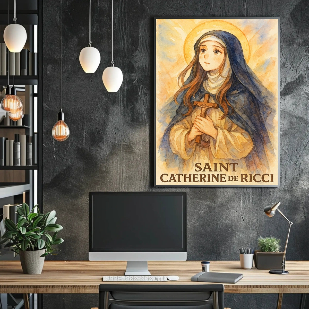 Saint Catherine De Ricci Patron Saint Heritage Poster