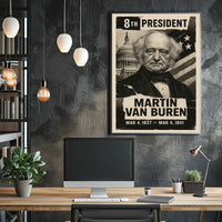Martin Van Buren 8th President of the United States Digital Montaje Poster