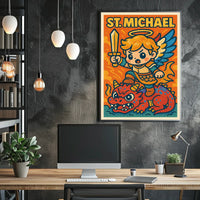 St. Michael The Mighty Protector Poster