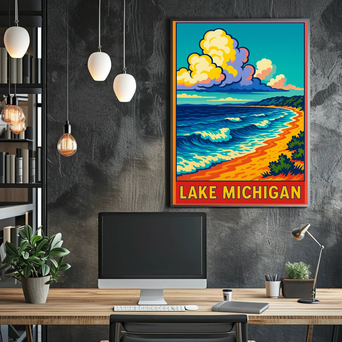 Lake Michigan Scenic Poster
