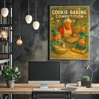 Mrs. ClausS Cookie-Baking Competition Poster