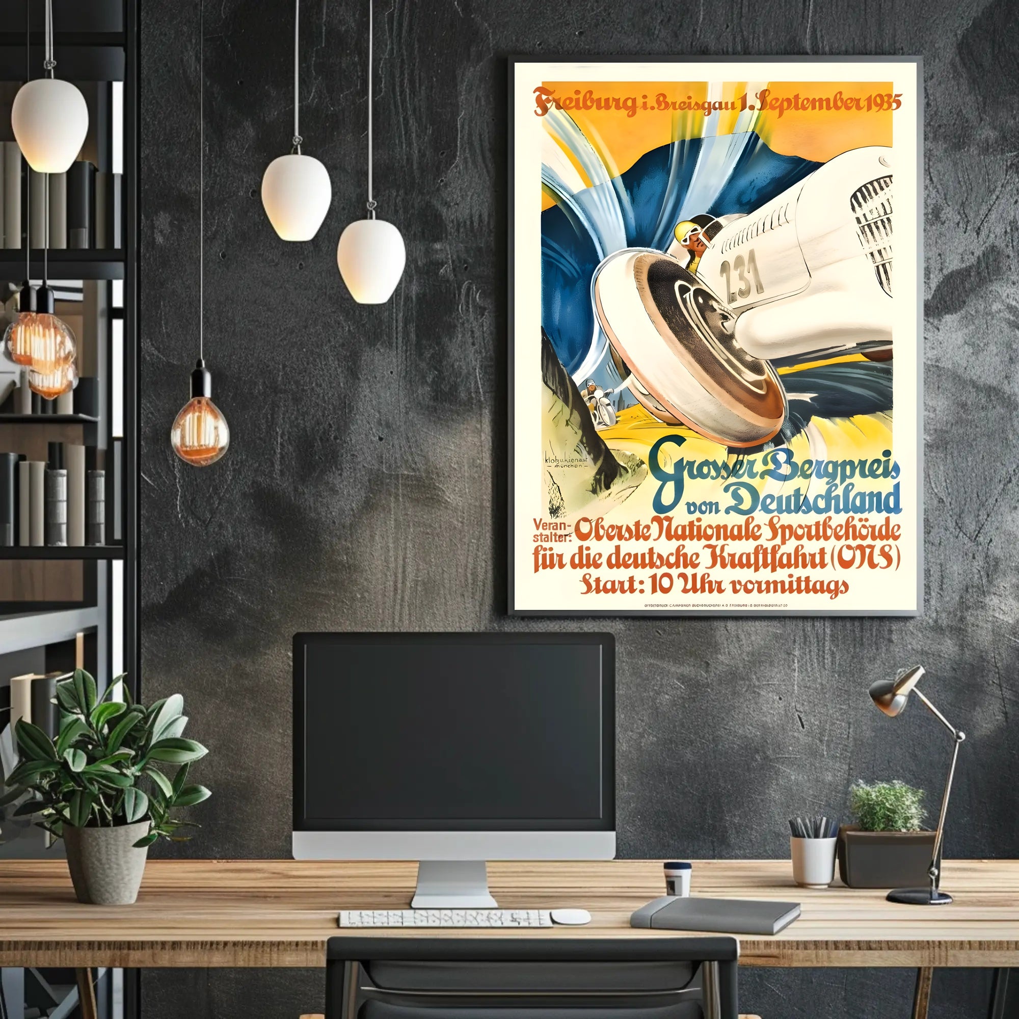Großer Bergpreis von Deutschland 1935 Poster