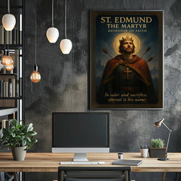 St. Edmund the Martyr Poster PosterGoat