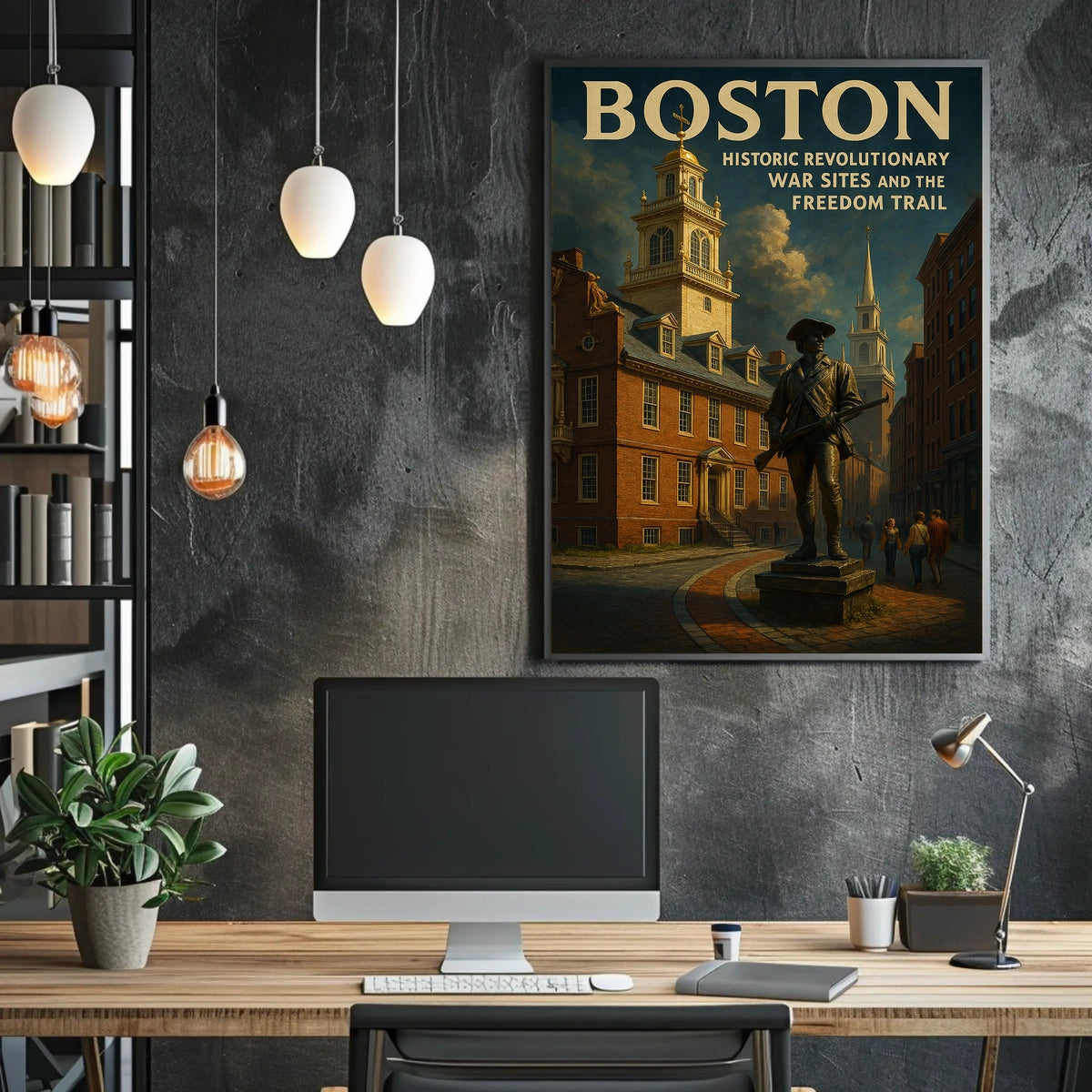 Boston Freedom Trail Poster
