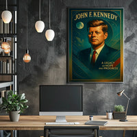 Patriotic Legacy Poster: Hope, Progress, and Leadership