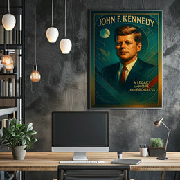 Patriotic Legacy Poster: Hope, Progress, and Leadership