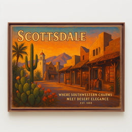 Scottsdale Southwestern Charm Travel Poster