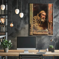Vintage Parisian Café Scene Poster
