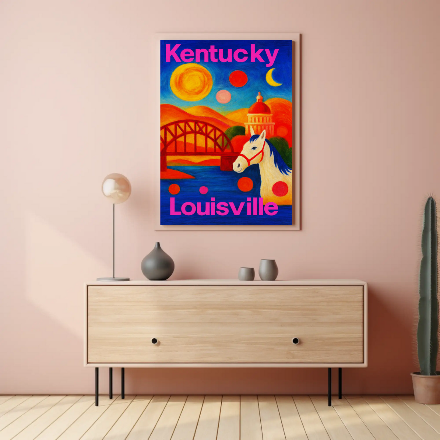 Kansas City Missouri Riverfront Sunset Cityscape Travel Poster
