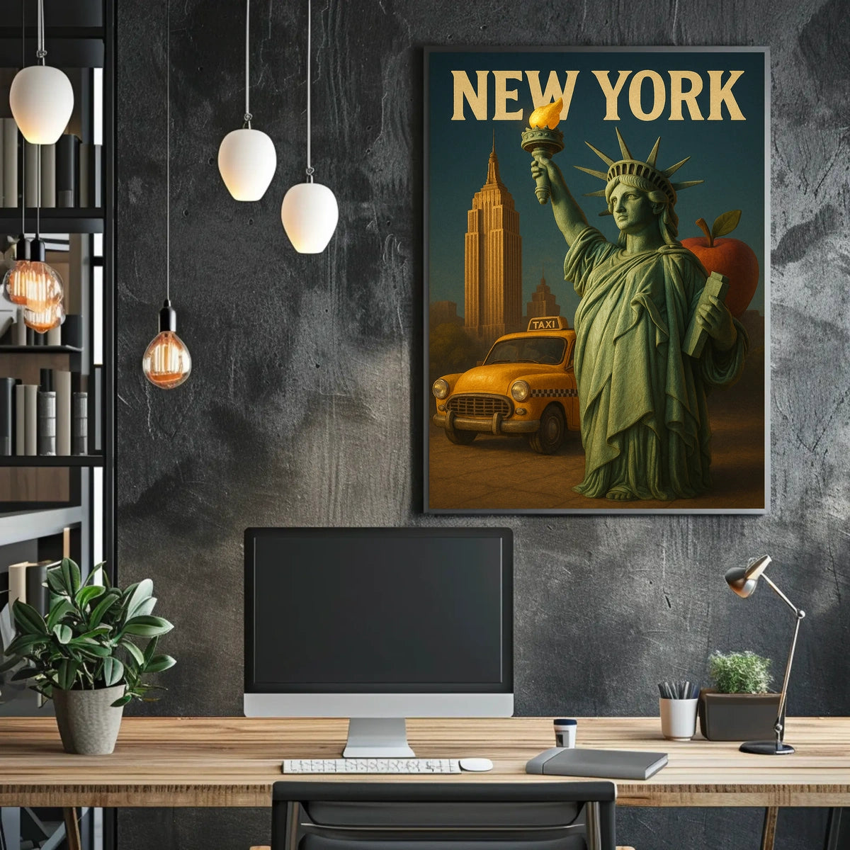 New York Iconography Poster