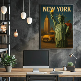 New York Iconography Poster