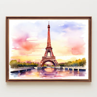 Eiffel Tower at Sunset Poster PosterGoat