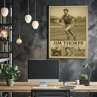 Jim Thorpe Iconic Sports Legend Jim Thorpe Poster
