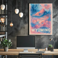 Wyoming Landscape Art Poster